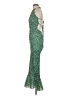Shein 100% Polyester Stars Green Cocktail Dress Size 4 - photo 5