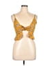 Zaful Yellow Sleeveless Blouse Size XL - photo 1