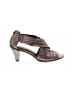 Gentle Souls Gray Gold Heels Size 8 - photo 1