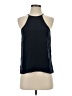 Tibi Black Blue Sleeveless Blouse Size 0 - photo 1