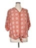 Max Studio 100% Polyester Orange 3/4 Sleeve Blouse Size 1X - photo 1