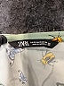 Zara 100% Polyester Stars Green Long Sleeve Blouse Size XS - photo 7