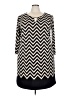 Tacera Chevron-herringbone Black Casual Dress Size 3X - photo 1