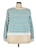 J.Crew 100% Cotton Stripes Teal Pullover Sweater Size 3X - photo 1