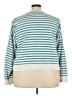 J.Crew 100% Cotton Stripes Teal Pullover Sweater Size 3X - photo 2