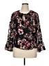 FRYE 100% Polyester Black 3/4 Sleeve Blouse Size XL - photo 1