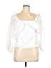 Express White 3/4 Sleeve Blouse Size XL - photo 1