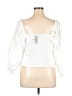 Express White 3/4 Sleeve Blouse Size XL - photo 2