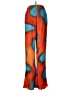 Arthur 100% Polyester Print Orange Casual Pants Size 6 - photo 2