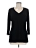 Coldwater Creek Black 3/4 Sleeve Top Size M - photo 1