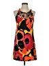 Alfani Print Orange Cocktail Dress Size XS - photo 1