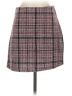 Shein Tweed Burgundy Casual Skirt Size 4 - photo 1
