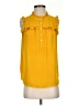 Ann Taylor LOFT 100% Polyester Yellow Sleeveless Blouse Size S - photo 1