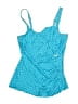 Talbots Polka Dots Blue One Piece Swimsuit Size 12 - photo 1