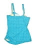 Talbots Polka Dots Blue One Piece Swimsuit Size 12 - photo 2