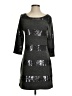 Pixie Graphic Gray Casual Dress Size S - photo 1