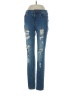 Bullhead Hearts Blue Jeans Size 0 - photo 1