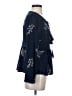 Basil heart Lola Blue Long Sleeve Blouse Size S (estimated) - photo 4
