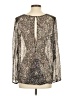 Club Monaco 100% Silk Silver Blouse Size S - photo 2