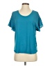 Ann Taylor LOFT Teal Short Sleeve Top Size S - photo 1