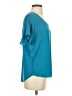 Ann Taylor LOFT Teal Short Sleeve Top Size S - photo 4