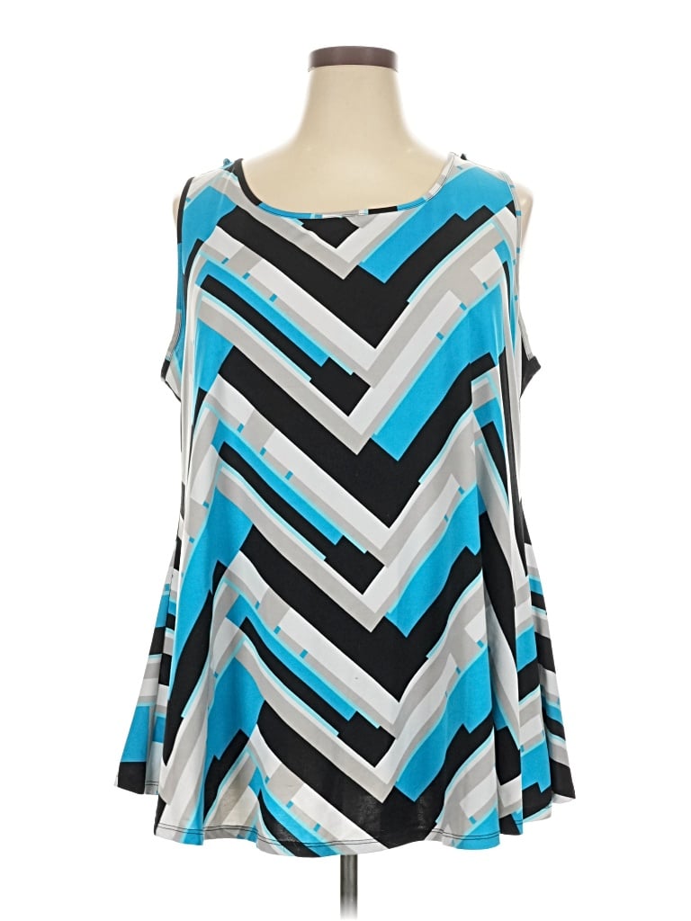 Pre-owned Avenue Sleeveless T-shirt In Blue