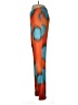 Arthur 100% Polyester Print Orange Casual Pants Size 8 - photo 5