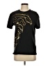 Versace Collection Metallic Black Short Sleeve T-Shirt Size S - photo 1