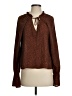 Minkpink Brown Long Sleeve Blouse Size XS - photo 1