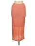 Just Fab Chevron-herringbone Orange Casual Skirt Size L - photo 1