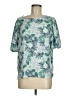 Ann Taylor LOFT 100% Polyester Teal Short Sleeve Blouse Size M - photo 1