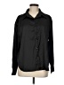 Unbranded 100% Polyester Solid Black Long Sleeve Blouse Size M - photo 1