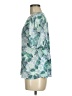 Ann Taylor LOFT 100% Polyester Teal Short Sleeve Blouse Size M - photo 5
