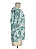Ann Taylor LOFT 100% Polyester Teal Short Sleeve Blouse Size M - photo 4