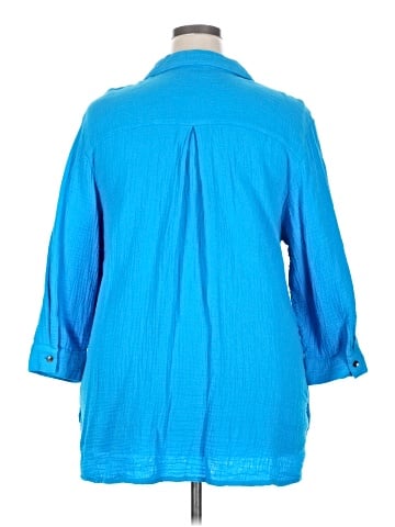 Joan Rivers 3/4 Sleeve Button-Down Shirt (view 2)