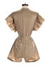 Mable Solid Tan Romper Size S - photo 2
