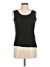 Pleats Collection 100% Polyester Black Sleeveless Top Size M - photo 1