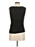 Pleats Collection 100% Polyester Black Sleeveless Top Size M - photo 2