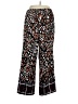 NY Collection Print Black Casual Pants Size L - photo 2