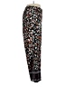 NY Collection Print Black Casual Pants Size L - photo 4
