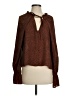 Minkpink Brown Long Sleeve Blouse Size XS - photo 1