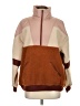 American Eagle Outfitters 100% Polyester Color Block Brown Fleece Size XS - photo 1