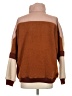 American Eagle Outfitters 100% Polyester Color Block Brown Fleece Size XS - photo 2