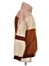 American Eagle Outfitters 100% Polyester Color Block Brown Fleece Size XS - photo 4
