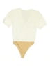 WAYF 100% Polyester Ivory Bodysuit Size S - photo 2