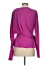 Atlein Collective 100% Polyester Purple Long Sleeve Blouse Size 4 - photo 2
