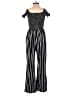 J for Justify Stripes Black Jumpsuit Size S - photo 2