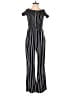 J for Justify Stripes Black Jumpsuit Size S - photo 1