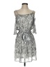 XXI 100% Polyester Paisley Gray Silver Casual Dress Size S - photo 1