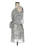 XXI 100% Polyester Paisley Gray Silver Casual Dress Size S - photo 5